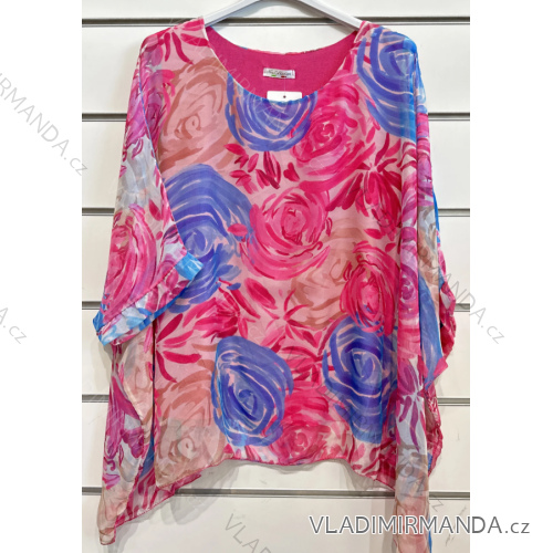 Women's Oversize Long Sleeve Tunic (S/M ONE SIZE) ITALIAN FASHION IMPSH2316090