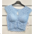 Women's Sleeveless Lace Crop Top (S/M ONE SIZE) ITALIAN FASHION IMPSH233208