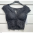 Women's Sleeveless Lace Crop Top (S/M ONE SIZE) ITALIAN FASHION IMPSH233208