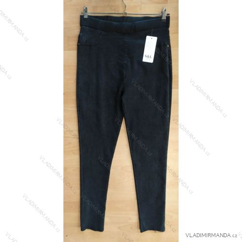 Women's pants jean elastic oversized (2xl-5xl) SAL SMILING AM2005 black L/XL