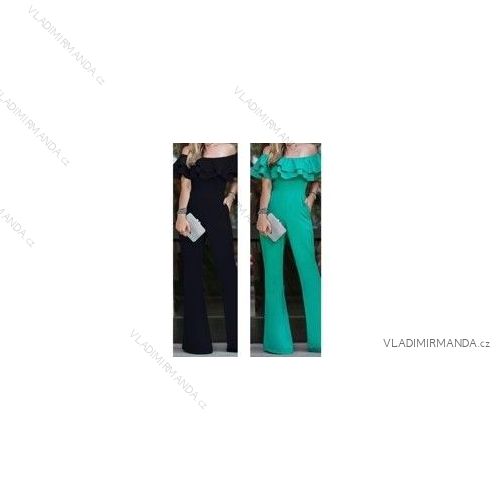Women's Long Summer Carmen Jumpsuit (S/M ONE SIZE) ITALIAN FASHION IMWB22076