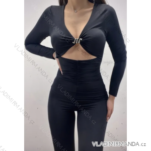 Women's Long Long Sleeve Jumpsuit (S/M ONE SIZE) ITALIAN FASHION IMPLP2326644012