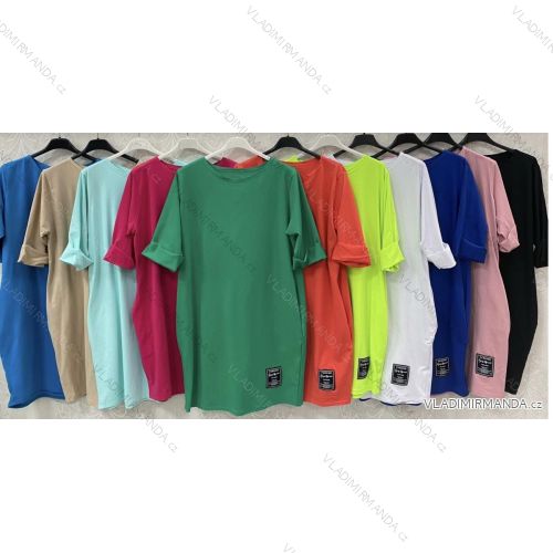 Women's Long Chiffon Short Sleeve Dress (S/M ONE SIZE) ITALIAN FASHION IMWGS231048