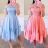 Women's Long Chiffon Short Sleeve Dress (S/M ONE SIZE) ITALIAN FASHION IMWGS231048