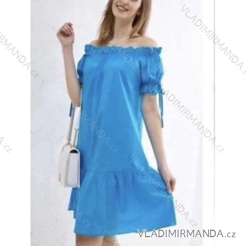 Women's Long Chiffon Short Sleeve Dress (S/M ONE SIZE) ITALIAN FASHION IMWGS231048