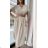 Women's Long Chiffon Short Sleeve Dress (S/M ONE SIZE) ITALIAN FASHION IMWGS231048