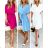 Women's Summer Elegant Short Sleeve Dress (S/M ONE SIZE) ITALIAN FASHION IMWGS231439