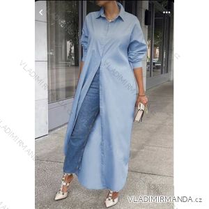 Women's Long Shirt Long Sleeve Dress (S/M ONE SIZE) ITALIAN FASHION IMWA231441