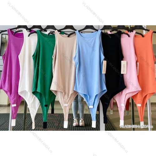 Women's Sleeveless Bodysuit (S/M ONE SIZE) ITALIAN FASHION IMWKK231449
