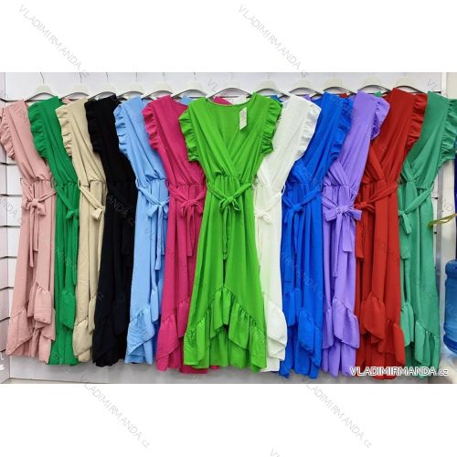 Women's Long Elegant Sleeveless Dress (S/M ONE SIZE) ITALIAN FASHION IMWGM231461