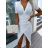 Women's Long Elegant Short Sleeve Dress (S/M ONE SIZE) ITALIAN FASHION IMWBR231481