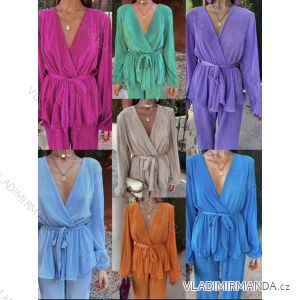 Women's Long Chiffon Short Sleeve Dress (S/M ONE SIZE) ITALIAN FASHION IMWGS231048