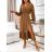Women's Long Elegant Long Sleeve Dress (S/M ONE SIZE) ITALIAN FASHION IMWBR231483