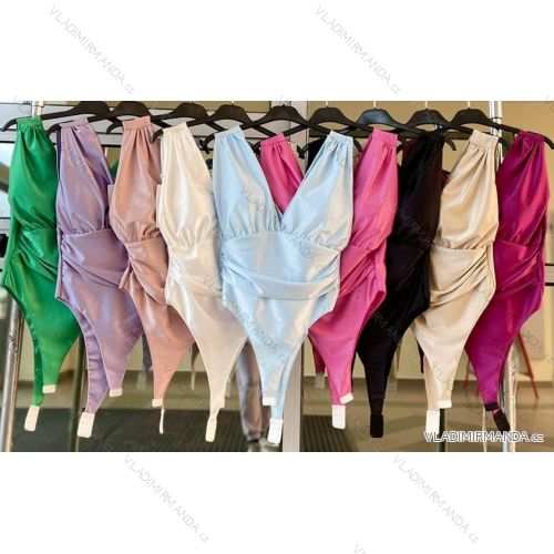 Women's Sleeveless Bodysuit (S/M ONE SIZE) ITALIAN FASHION IMWKK231485