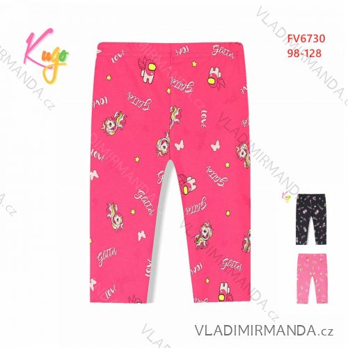 Children's long leggings (98-128 / black) KUGO M0185