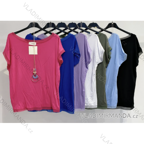 Women's Long Chiffon Short Sleeve Dress (S/M ONE SIZE) ITALIAN FASHION IMWGS231048