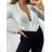 Body dlouhý rukáv dámské (S/M ONE SIZE) ITALSKá MODA IM923986/DU S/M white