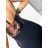 Šaty letní na ramínka dámské (S/M ONE SIZE) ITALSKÁ MÓDA IMPBB22B21841 S black