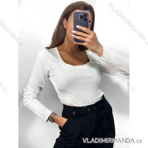 Šaty elegantní košilové dlouhý rukáv dámské (S/M ONE SIZE) ITALSKÁ MÓDA IMWY21734