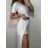 Šaty letní na ramínka dámské (S/M ONE SIZE) ITALSKÁ MÓDA IMPBB22B21841 S/M white