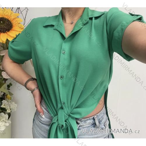 Women's Long Chiffon Short Sleeve Dress (S/M ONE SIZE) ITALIAN FASHION IMWGS231048