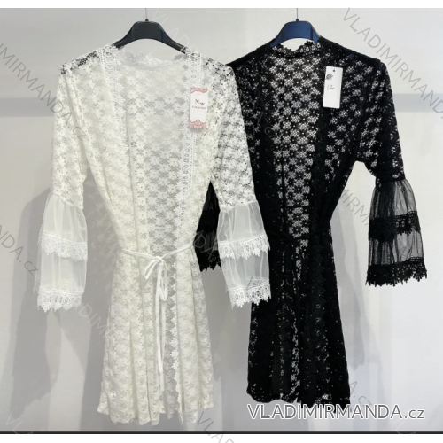 Women's Long Chiffon Short Sleeve Dress (S/M ONE SIZE) ITALIAN FASHION IMWGS231048