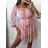Women's 3/4 Long Sleeve Summer Dress (S/M ONE SIZE) ITALIAN FASHION IMW230931
