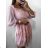 Women's 3/4 Long Sleeve Summer Dress (S/M ONE SIZE) ITALIAN FASHION IMW230931