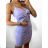 Women's elegant summer strapless dress (S/M ONE SIZE) ITALIAN FASHION IMWB23129