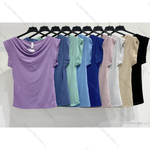 Women's Long Chiffon Short Sleeve Dress (S/M ONE SIZE) ITALIAN FASHION IMWGS231048