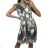 Šaty košilové dlouhý rukáv dámské (S/M ONE SIZE) ITALSKÁ MODA IMB229927
