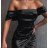 Šaty letní na ramínka dámské (S/M ONE SIZE) ITALSKÁ MÓDA IMPBB22B21841 S/M Royal blue