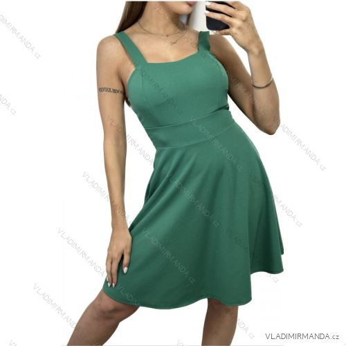 Šaty letní na ramínka dámské (S/M ONE SIZE) ITALSKá MóDA IM4235416 S/M Green