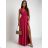 Women's Dress Long Straps Variable Tie (S/M/L/XL ONE SIZE) ITALIAN FASHION IMM223000HG - Fuchsia Pink - S/M