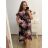 Women's Plus Size Long Summer Short Sleeve Dress (XL/2XL/3XL ONE SIZE) ITALIAN FASHION IM423GIOVANNI