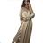 Elegant Long Sleeve Dress Women (S / M.ONE SIZE) ITALIAN FASHION IMM211302