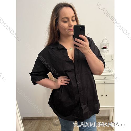 Kalhoty dlouhé strečové dámské (S/M ONE SIZE) ITALSKÁ MÓDA IMWA23497 2XL/3XL black