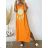 Šaty riflové dlouhé košilové dámské (uni sl) ITALIAN Fashion IM3181746