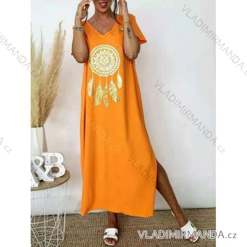 Šaty riflové dlouhé košilové dámské (uni sl) ITALIAN Fashion IM3181746
