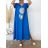 Šaty riflové dlouhé košilové dámské (uni sl) ITALIAN Fashion IM3181746
