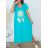 Šaty riflové dlouhé košilové dámské (uni sl) ITALIAN Fashion IM3181746