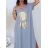 Šaty riflové dlouhé košilové dámské (uni sl) ITALIAN Fashion IM3181746