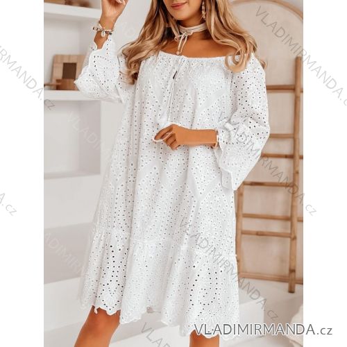 Women's Long Sleeve Lace Dress (S/M ONE SIZE) ITALIAN FASHION IMM23FS52978