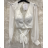 Women's Long Chiffon Short Sleeve Dress (S/M ONE SIZE) ITALIAN FASHION IMWGS231048
