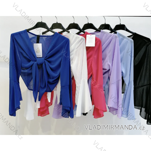 Women's Long Chiffon Short Sleeve Dress (S/M ONE SIZE) ITALIAN FASHION IMWGS231048