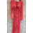 Women's Long Chiffon Short Sleeve Dress (S/M ONE SIZE) ITALIAN FASHION IMWGS231048