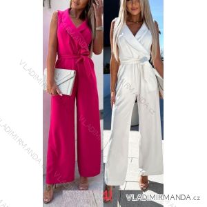 Women's Long Summer Elegant Sleeveless Jumpsuit (S/M ONE SIZE) ITALIAN FASHION IMWY23093