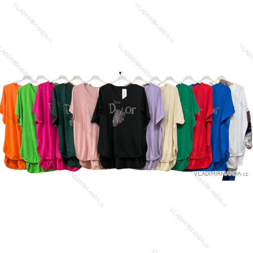 Tunic / blouse long sleeve women's oversized (3XL / 4XL ONE SIZE) ITALIAN FASHION IMWQ2191650