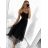 Women's Tulle Long Skirt (S/M/L ONE SIZE) ITALIAN FASHION IMC23061
