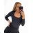 Šaty letní na ramínka dámské (S/M ONE SIZE) ITALSKÁ MÓDA IMPBB22B21841 S/M black